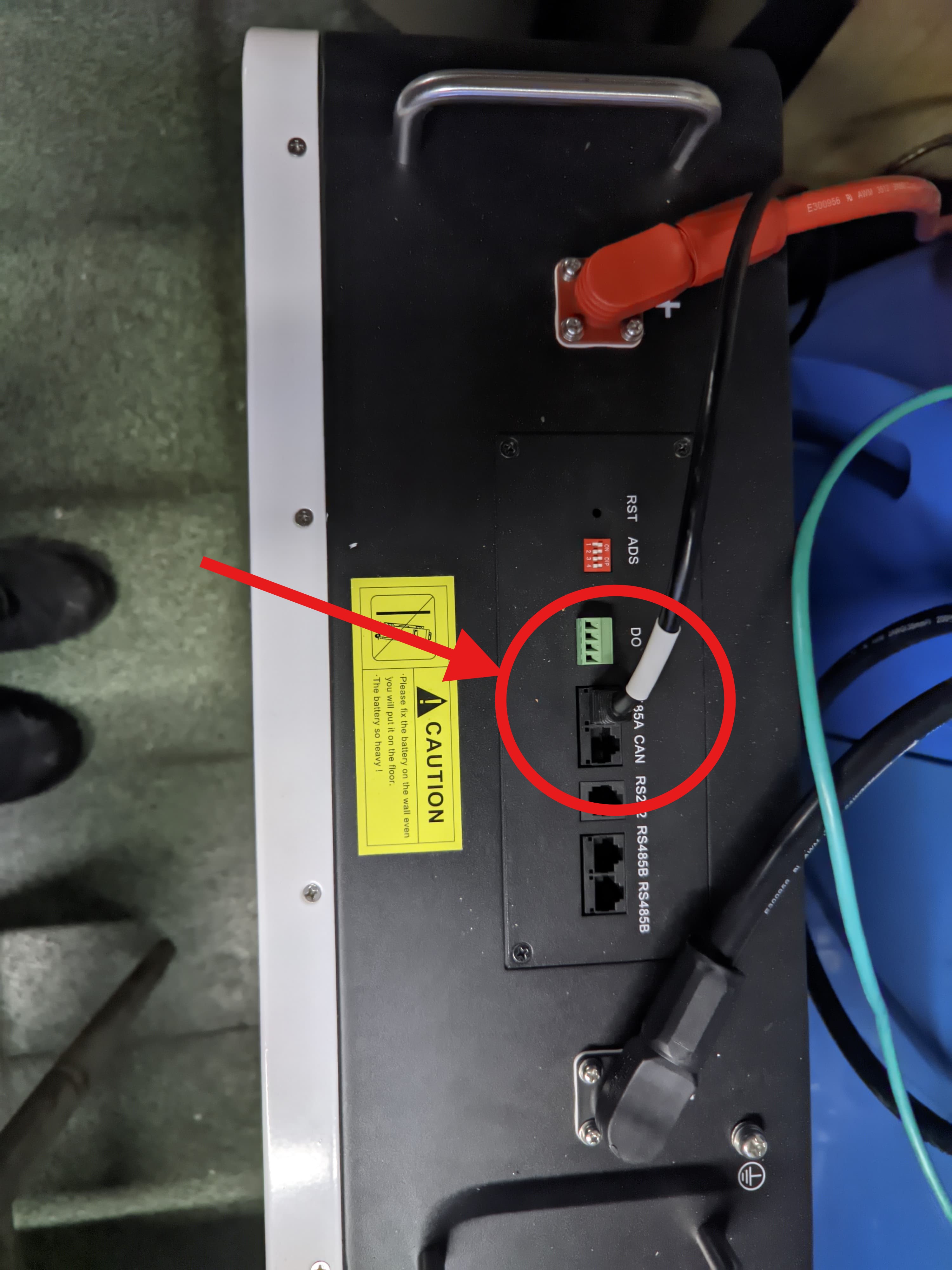 Battery connection